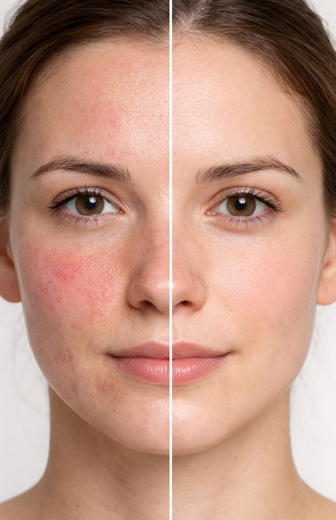 Rosacea & Acne Treatment Before and After Results in Nagpur